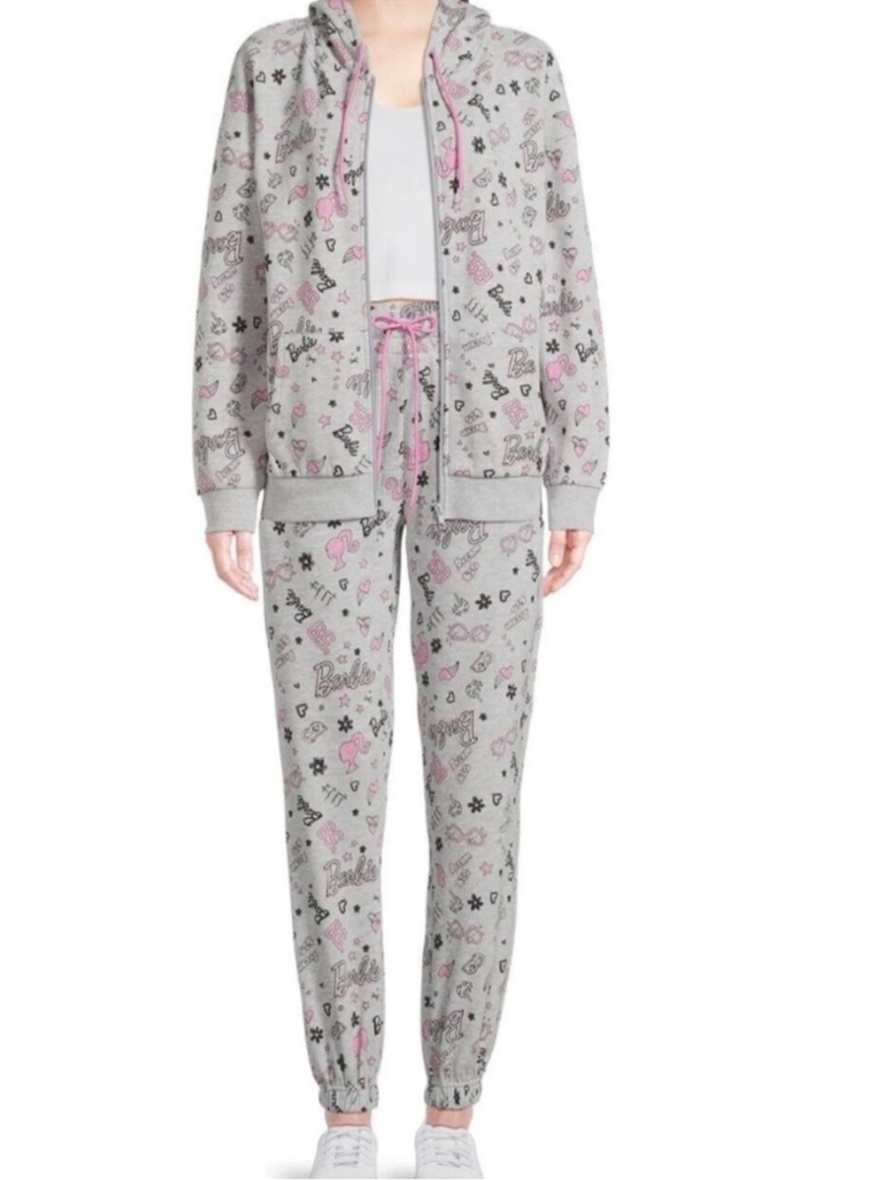 These are License Barbie gray all-over print